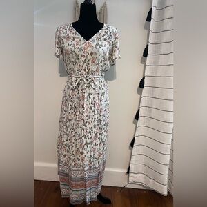 Boho maxi dress with split